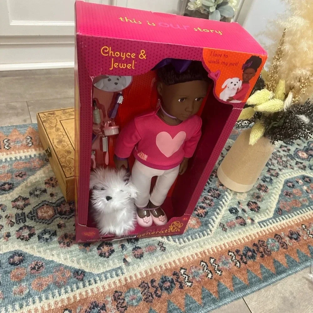 New Our Generation Choyce & Jewel 18-inch Doll, Maltese Puppy Dog & Accessories